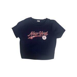 Garage Navy Blue Graphic Top